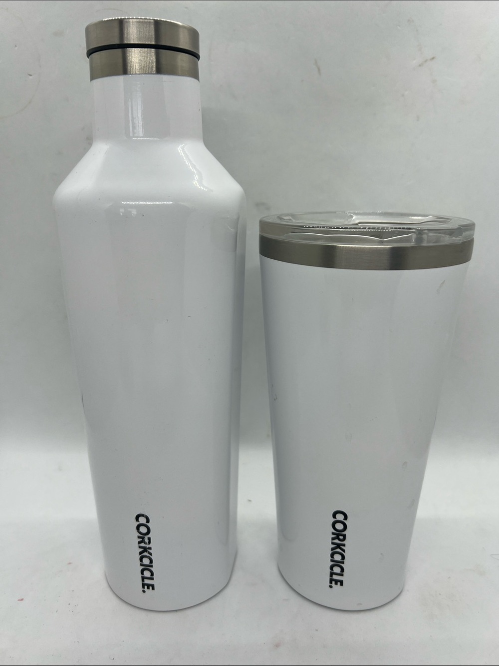 Corkcicle Canteen and Tumbler 16oz Each Insulated Water Bottle Preowned